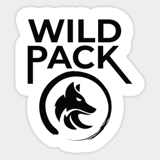 Wild Pack Sports Black Sticker